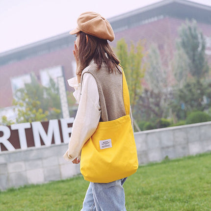 Retro Style Canvas Shopping Bag - Wnkrs
