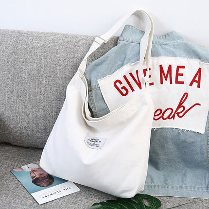 Retro Style Canvas Shopping Bag - Wnkrs