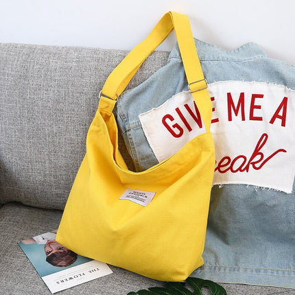Retro Style Canvas Shopping Bag - Wnkrs