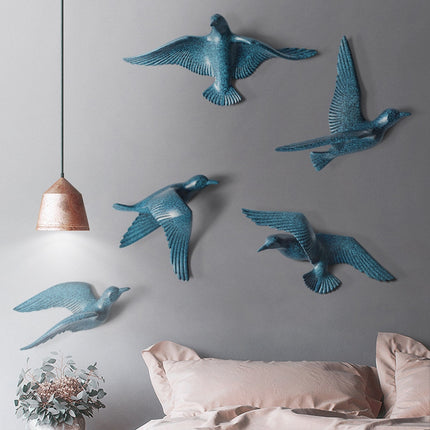 3D Birds Wall Stickers 5 Pcs Set - wnkrs