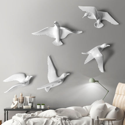 3D Birds Wall Stickers 5 Pcs Set - wnkrs