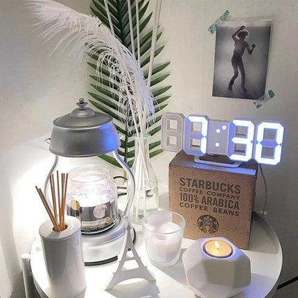 3D LED Digital Alarm Wall Clock - wnkrs