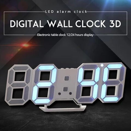3D LED Digital Alarm Wall Clock - wnkrs