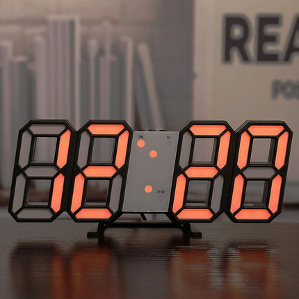 3D LED Digital Alarm Wall Clock - wnkrs