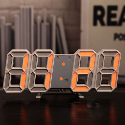 3D LED Digital Alarm Wall Clock - wnkrs