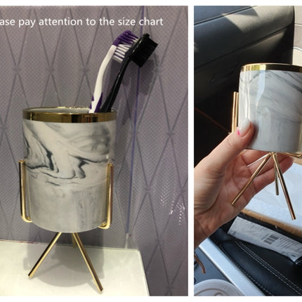 Marble Patterned Ceramic Vase with Stand - wnkrs