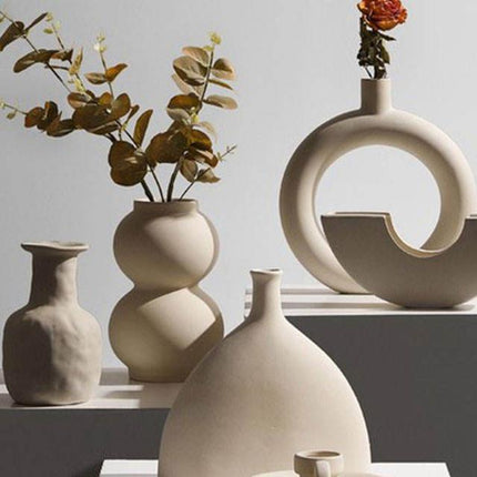 Nordic Style Ceramic Vase for Home Decor - wnkrs
