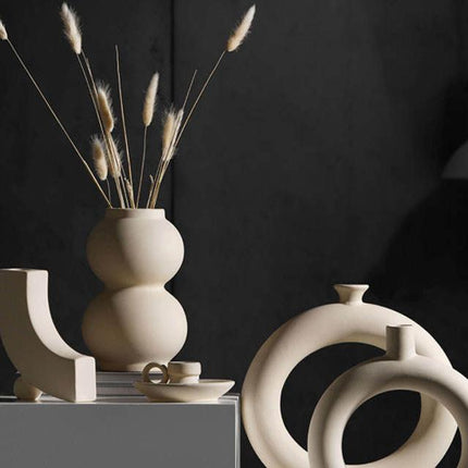 Nordic Style Ceramic Vase for Home Decor - wnkrs