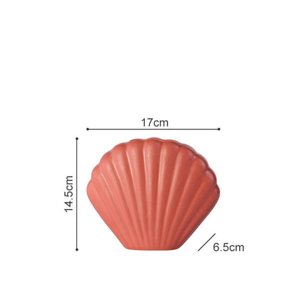 Shell Shaped Ceramic Vase - wnkrs