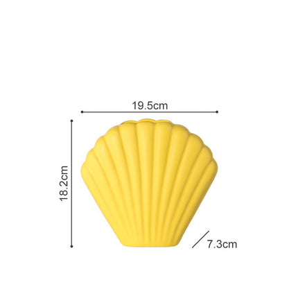 Shell Shaped Ceramic Vase - wnkrs