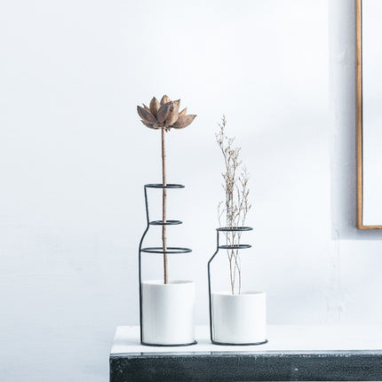 Nordic Metal Vase for Home Decor - wnkrs