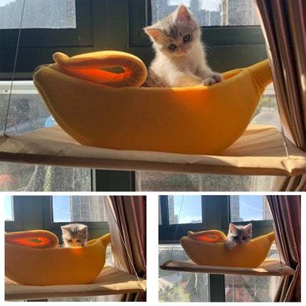 Banana Shaped Cat Bed House - wnkrs
