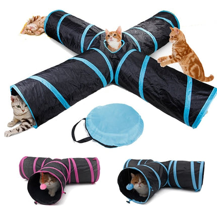 Four Holes Tunnel Toy for Cats - wnkrs