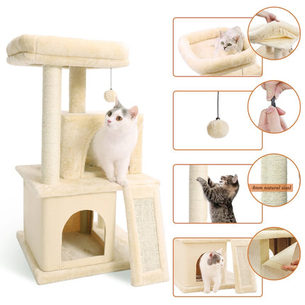 Happy Cat Tree House with Ladder - wnkrs