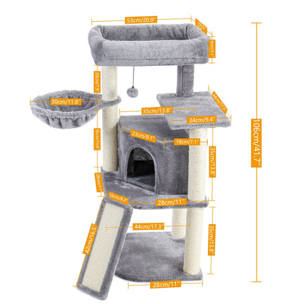 Happy Cat Tree House with Ladder - wnkrs