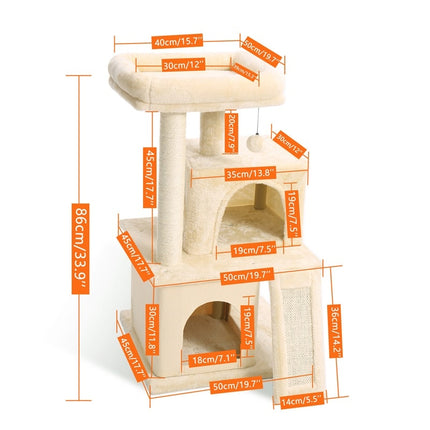 Happy Cat Tree House with Ladder - wnkrs