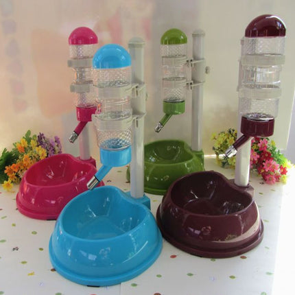 Automatic Pet's Water Dispenser with Food Bowl - wnkrs
