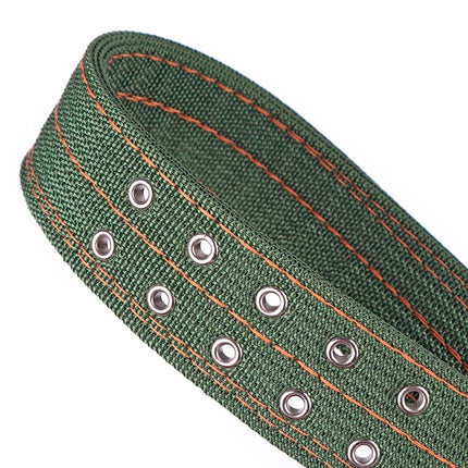 Cute Solid Army Green Canvas Dog's Collar - wnkrs