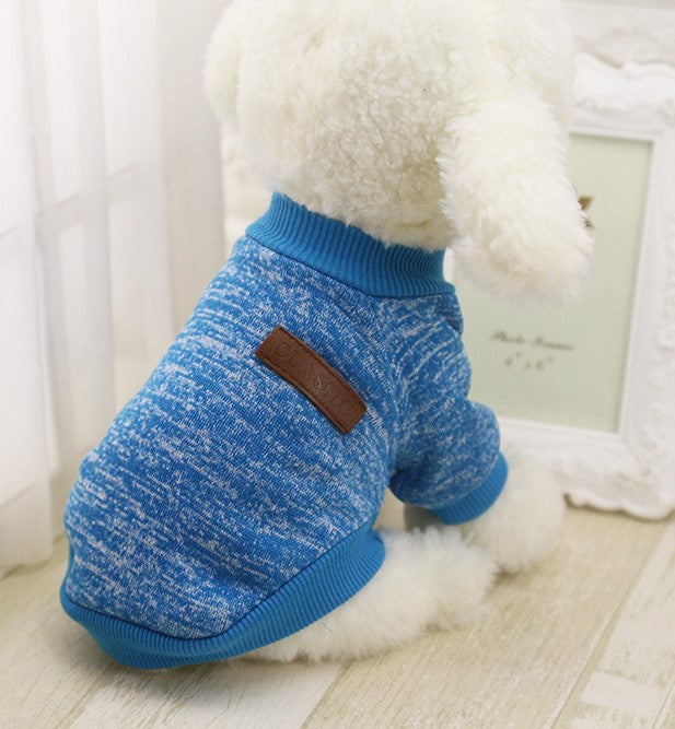 Warm Cotton Melange Color Dog’s Sweater
