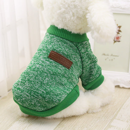 Warm Cotton Melange Color Dog’s Sweater - wnkrs