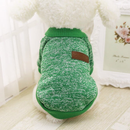 Warm Cotton Melange Color Dog’s Sweater - wnkrs