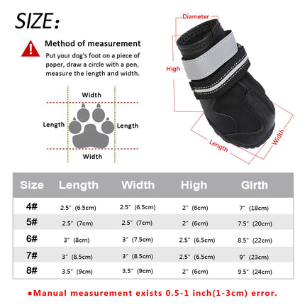 Non Slip Anti Skid Shoes for Dogs - wnkrs