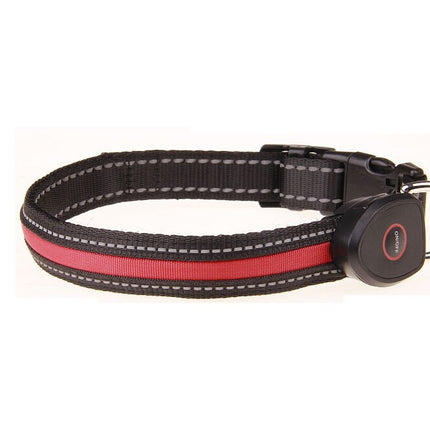 Cute Rechargeable LED Luminous Nylon Dog Collar - wnkrs