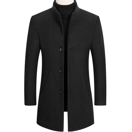 Men's Thick Stand Collar Coat - Wnkrs
