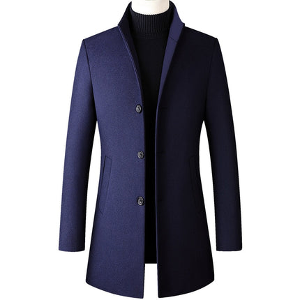 Men's Thick Stand Collar Coat - Wnkrs