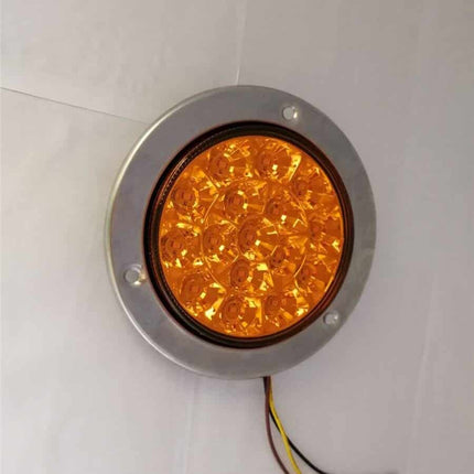 16 LED Yellow Car Rear Tail Lights 2 pcs Set - wnkrs