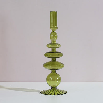 Nordic Multicolored Glass Candle Holder - wnkrs