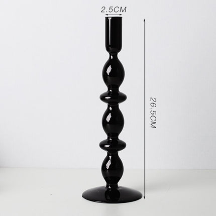 Nordic Multicolored Glass Candle Holder - wnkrs
