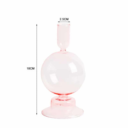 Nordic Multicolored Glass Candle Holder - wnkrs