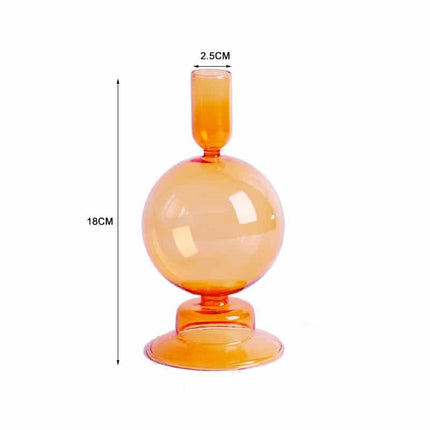 Nordic Multicolored Glass Candle Holder - wnkrs