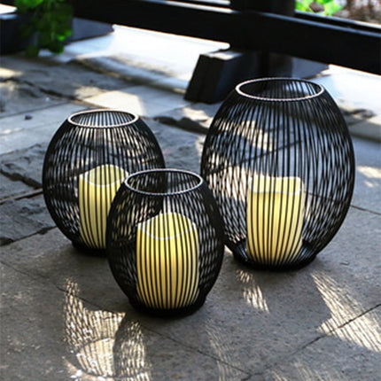 Black Coffee Table Iron Candle Holder - wnkrs