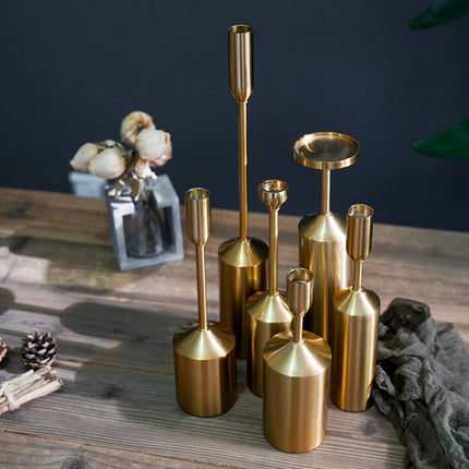 Bottle Shaped Metal Candle Holder - wnkrs