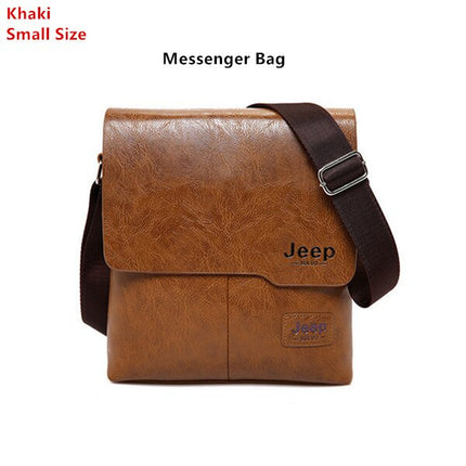 Men's Leather Messenger Bag with Phone Case - Wnkrs