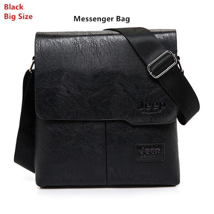 Men's Leather Messenger Bag with Phone Case - Wnkrs