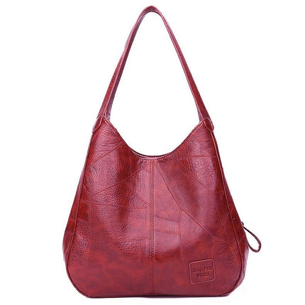 Women's Big Leather Handbag - Wnkrs