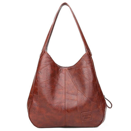 Women's Big Leather Handbag - Wnkrs