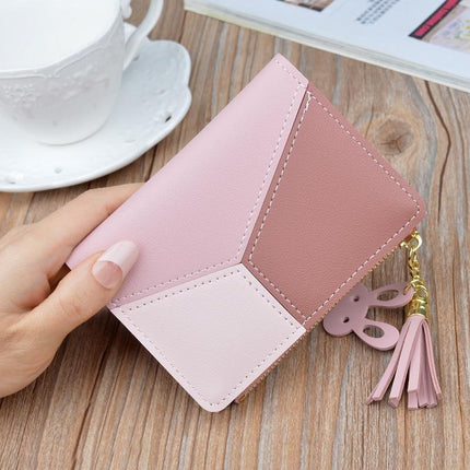 Geometric Printed Short Wallet for Women - Wnkrs