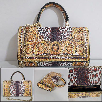 Colorful Printed Chain Mini Handbag - Wnkrs