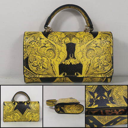 Colorful Printed Chain Mini Handbag - Wnkrs