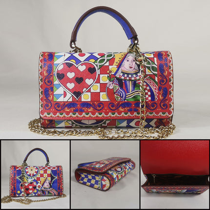 Colorful Printed Chain Mini Handbag - Wnkrs