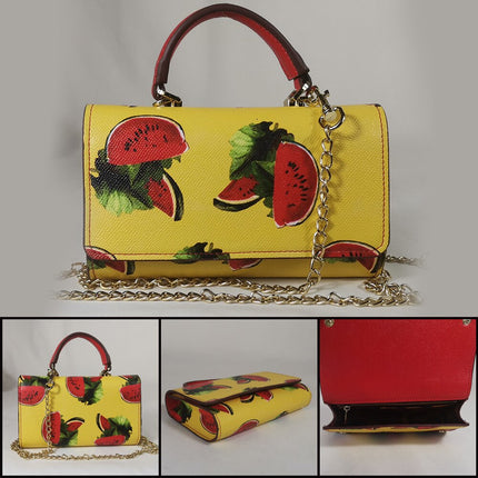 Colorful Printed Chain Mini Handbag - Wnkrs
