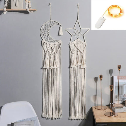 Macramé Cotton Woven Dream Catcher Wall Decoration - wnkrs