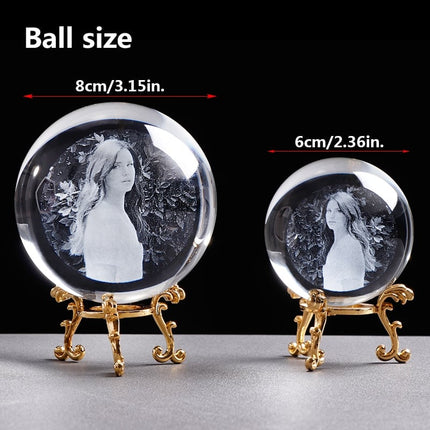 Personalized Crystal Photo Ball for Girlfriend - wnkrs