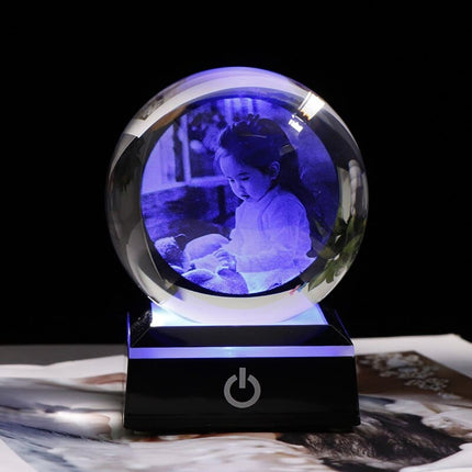 Personalized Crystal Photo Ball for Girlfriend - wnkrs