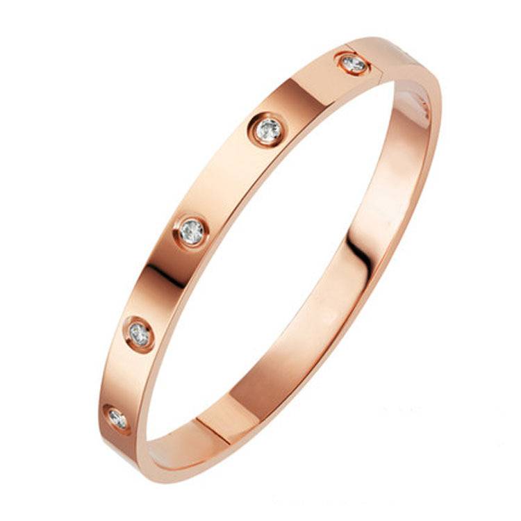 Women's Laconic Design Crystal Cuff Bracelet