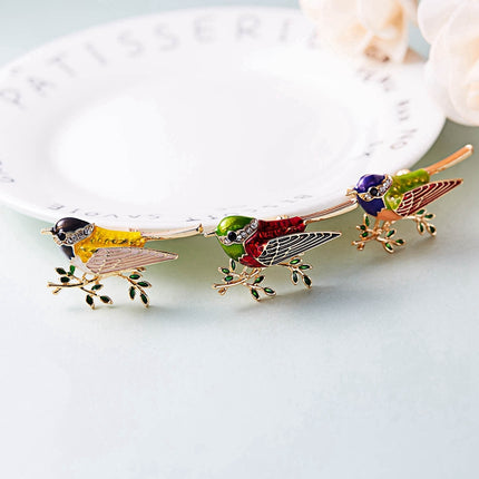 Women's Enamel Songbird Brooch - Wnkrs